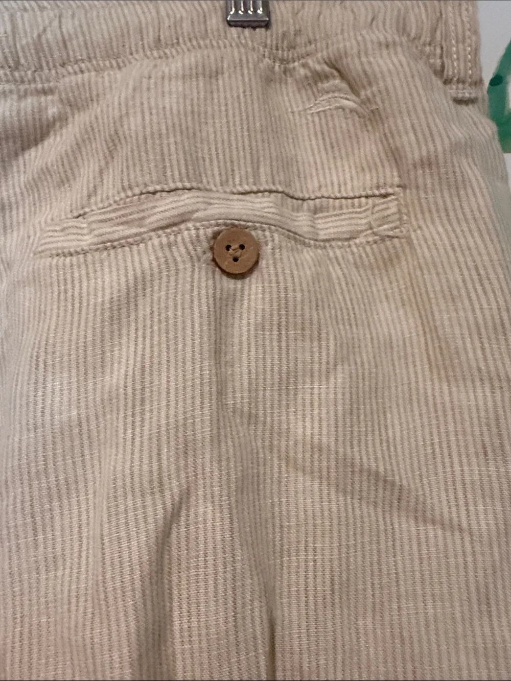 Tommy Bahama Beige Linen-Blend Chinos